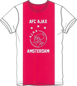 T-shirt ajax wit/rood/wit AFC maat L