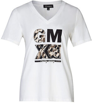 T-shirt britt offwhite/zwart Print / Multi - XS