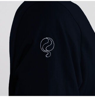 T-shirt captain donker/wit - maat S Blauw