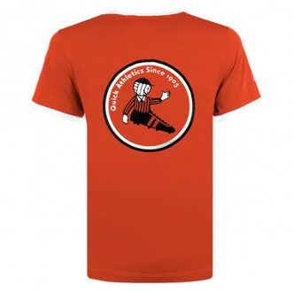 T-shirt captain koraal/wit - maat S Rood