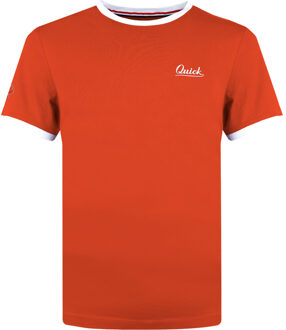T-shirt captain koraal/wit Rood - XL