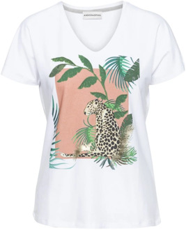 T-shirt &Co Woman , White , Dames - Xl,L,S