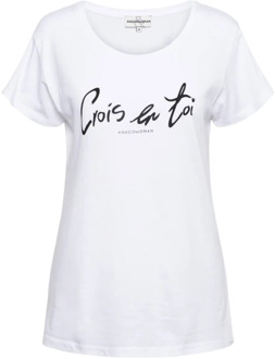 T-shirt &Co Woman , White , Dames - XL
