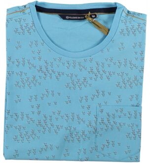 T-Shirt Crew Neck Ball Light Blue  M Blauw