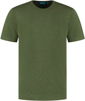 T-shirt Crewneck Dark Green  XL Groen