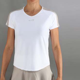 T-shirt Dames-wit, beige - S