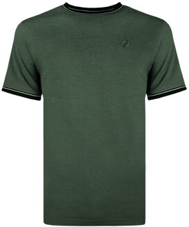 T-shirt delft donker Groen - M