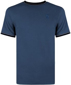 T-shirt delft marine Blauw - XXL