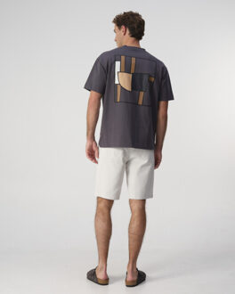 T-shirt donker Blauw - L