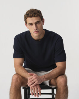 T-shirt donker Blauw - XL