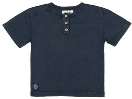 T-shirt donker marine Blauw - 104/110