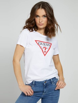 T-Shirt Driehoeklogo Wit - XS