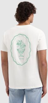 T-shirt Embroidered Vase Off White  M