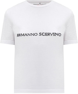 t-shirt Ermanno Scervino , White , Dames