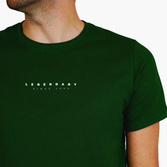 T-shirt exloo donker - maat XL Groen