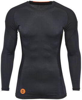 T-SHIRT First Compression LS M Zwart - S