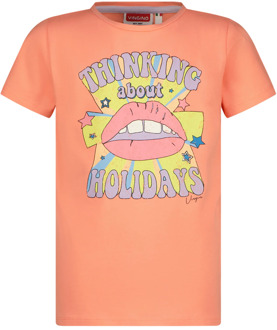 T-Shirt Harloua Peach Coral - 140/10,152/12,164/14,176/16,92/2,104/4,116/6,128/8