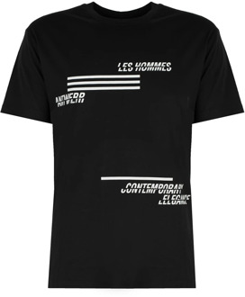 T-shirt hedendaags Les Hommes , Black , Heren - 2Xl,Xl