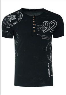 T-shirt heren - 15241 Zwart - M
