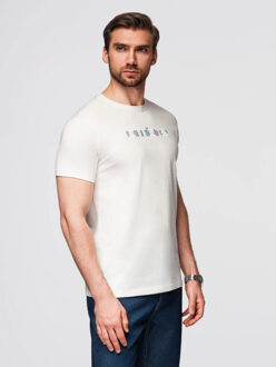 t-shirt heren - 3d print Wit - L