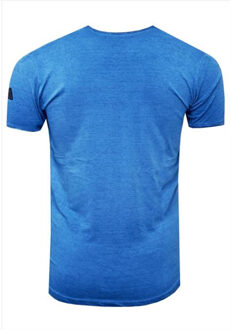 T-shirt heren indigo- 15241 Blauw - XL