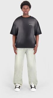 T-shirt Islian Washed Black  M Zwart