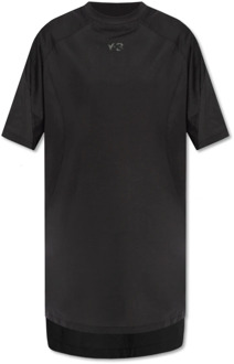 T-shirt jurk Y-3 , Black , Dames - M,S,Xs,2Xs