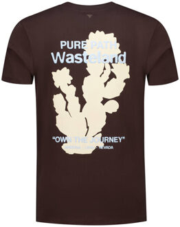 T-shirt korte mouw 25030106 Bruin - S