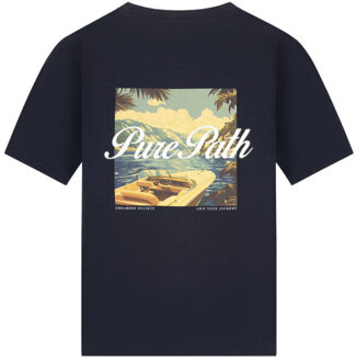 T-shirt korte mouw 26010108 Blauw - S