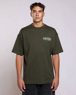 T-shirt korte mouw a222430062 quentin Bruin - S