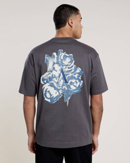 T-shirt korte mouw a22243202 - maat S Blauw