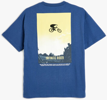 T-SHIRT KORTE MOUW Ronde kraag Korte mouw T-shirt Blauw