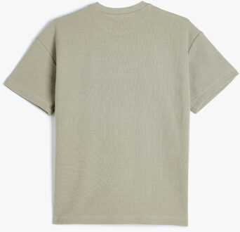 T-SHIRT KORTE MOUW Ronde kraag Korte mouw T-shirt Grijs