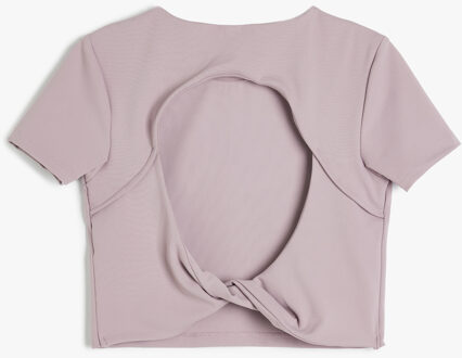 T-SHIRT KORTE MOUW Ronde kraag Korte mouw T-shirt Roze