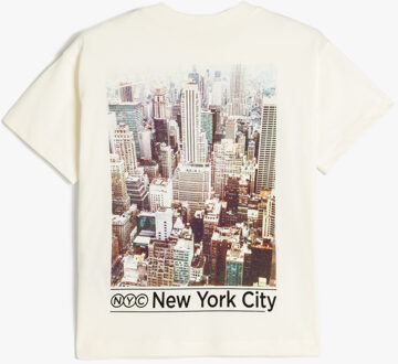 T-SHIRT KORTE MOUW Ronde kraag Korte mouw T-shirt Wit