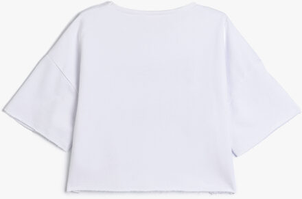 T-SHIRT KORTE MOUW Ronde kraag Korte mouw T-shirt Wit