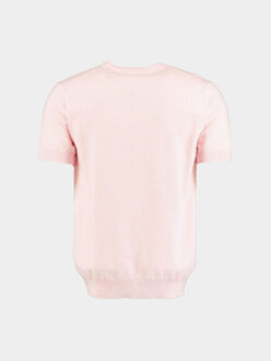 T-shirt korte mouw yvan knitted t-shirt melange 25108yv58sb/738 candy Roze - XL
