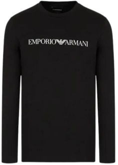 T-Shirt Lange Mouw Emporio Armani 8N1TN8" Zwart - S,M