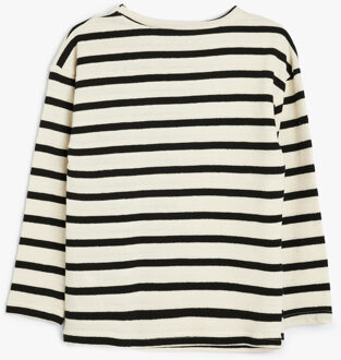 T-SHIRT LANGE MOUW Ronde kraag Lange mouw T-shirt Ecru