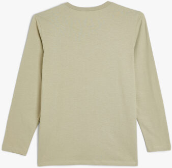 T-SHIRT LANGE MOUW Ronde kraag Lange mouw T-shirt Groen