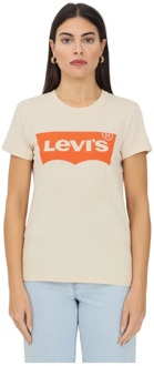 T-shirt Levi's , Beige , Dames - Xs,2Xs