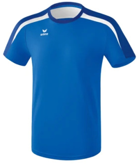 T shirt Liga 2.0 heren polyester blauw/wit maat 3XL Wit,Blauw,Donkerblauw