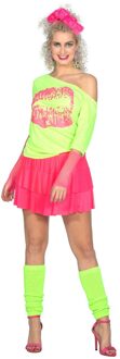 T-shirt Lips 80's Neon Groen