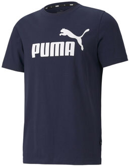 T-shirt - Mannen - navy/wit