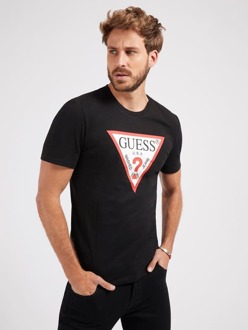 T-Shirt Met Driehoeklogo Zwart