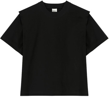 T-Shirt met Gestructureerde Schouders Isabel Marant Étoile , Black , Dames - L,M,S