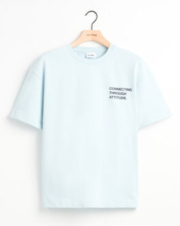 t-shirt met korte mouwen arvin Blauw - XL