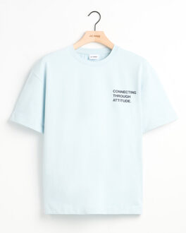 t-shirt met korte mouwen arvin Blauw - XXL