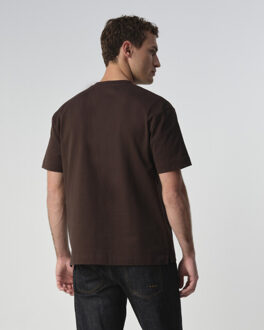 t-shirt met korte mouwen arvin Bruin - S