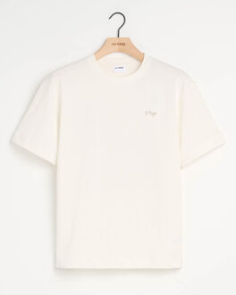 t-shirt met korte mouwen bean Wit